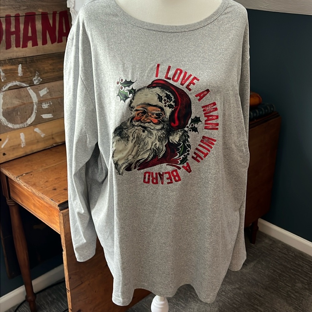 Long Sleeved Santa T-Shirt